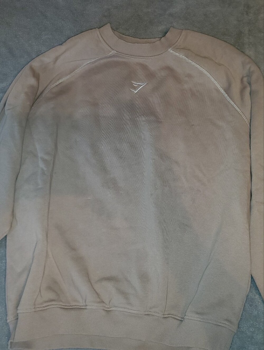 Gymshark Crewneck Sweatshirt in Light Brown